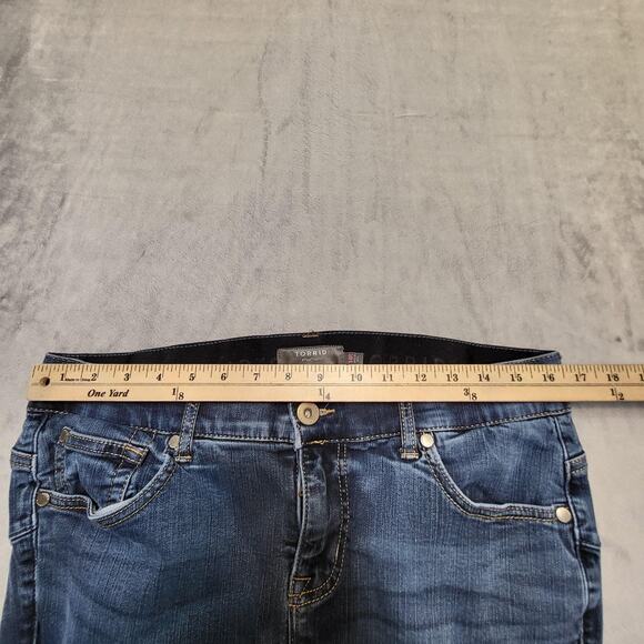 Torrid Jeans Womens 14R Blue Bombshell Skinny Stretch Denim High Rise Wash - Picture 8 of 10